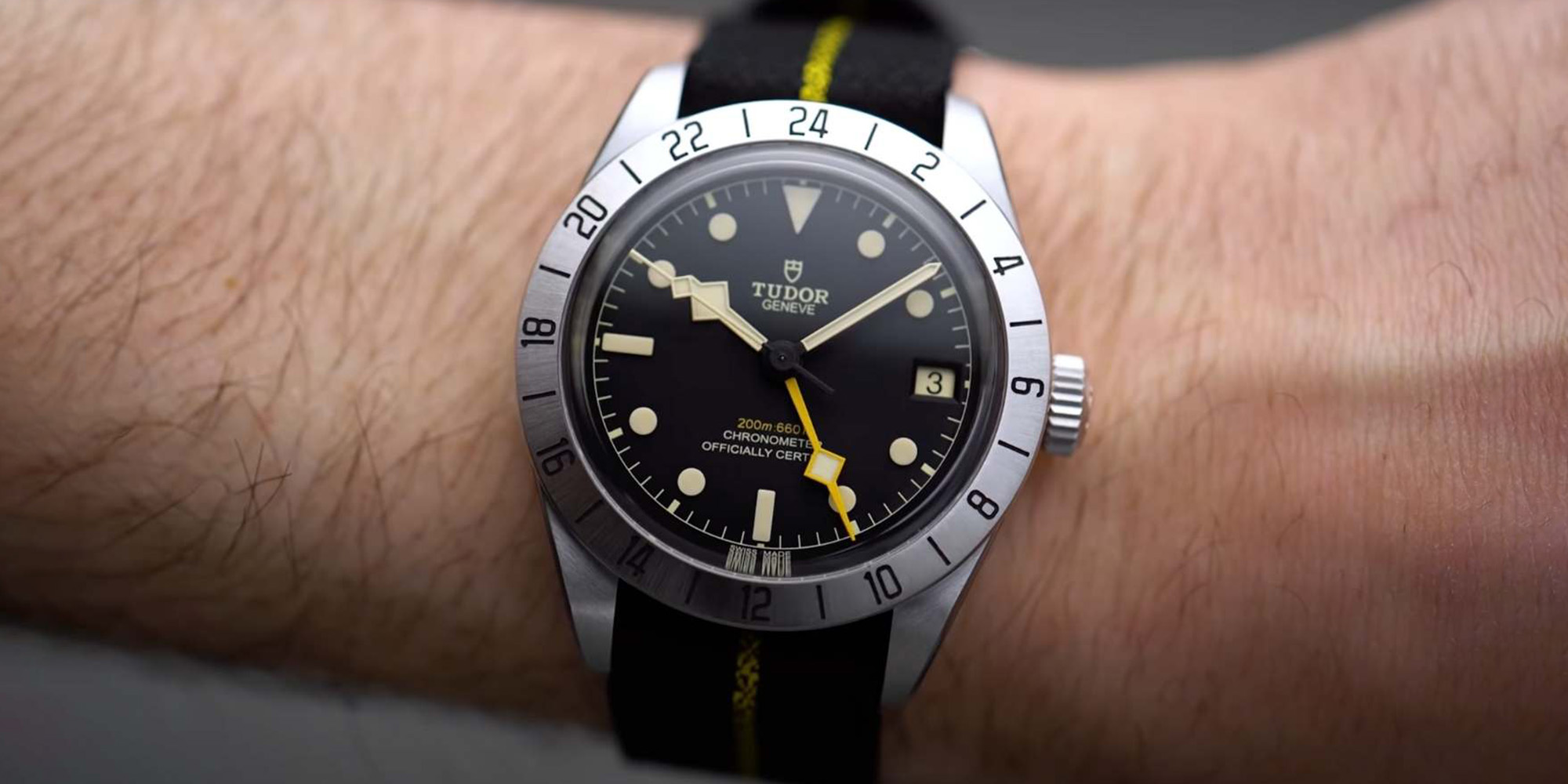 Tudor Black Bay Pro wristshot