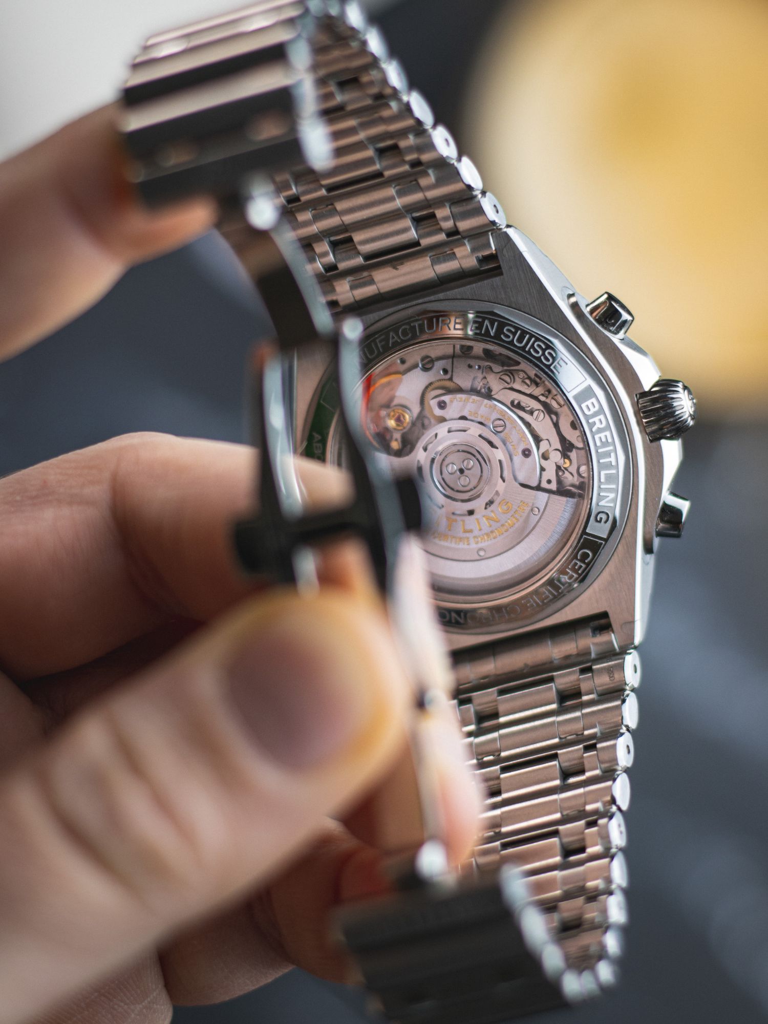 Uhrwerk der Breitling Chronomat B01 42