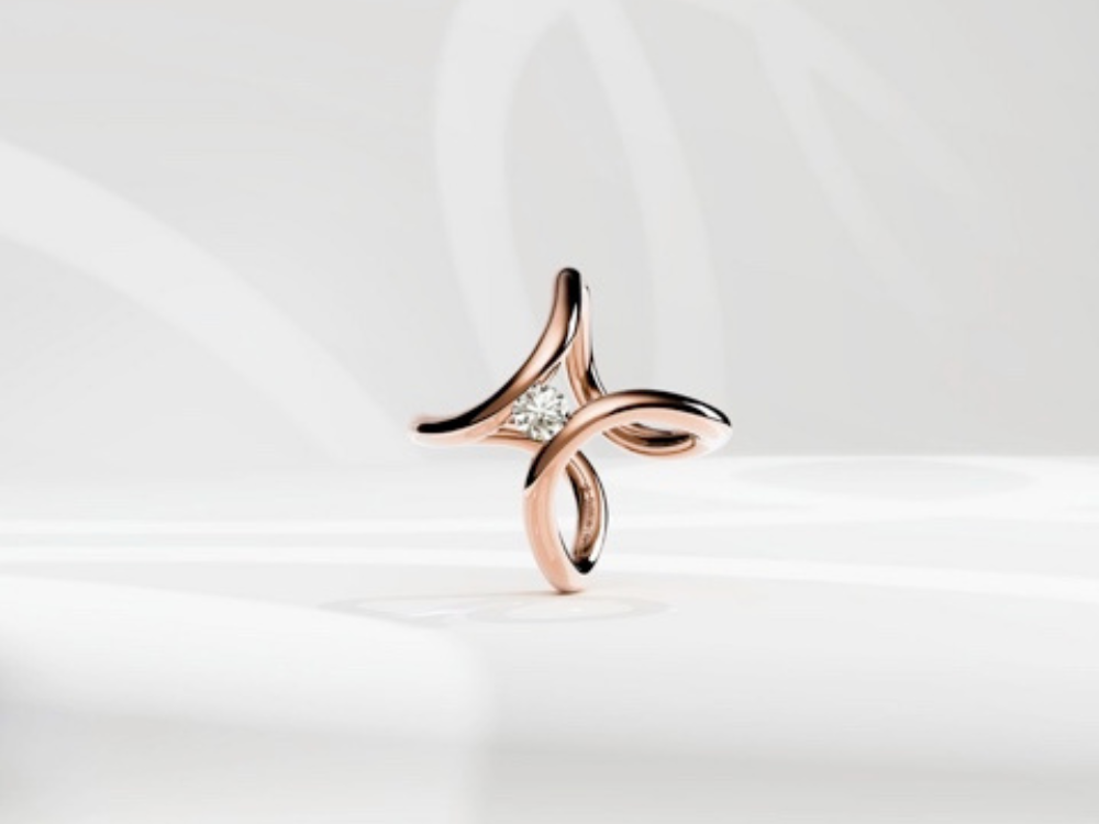 Niessing Spannring Ära in Rosegold