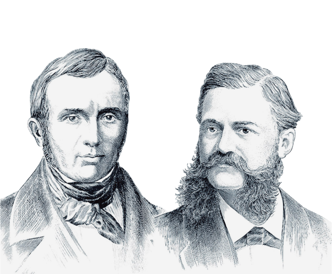 Die Longines Gründer Auguste Agassiz & Ernest Francillon.