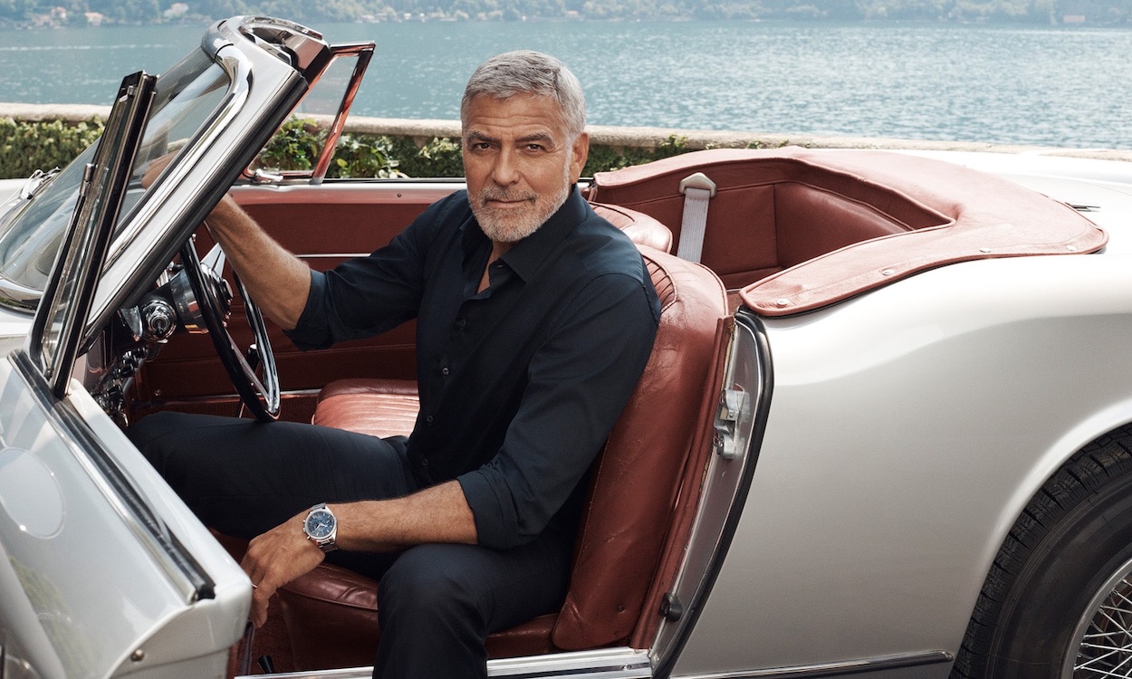 George Clooney mit Omega Speedmaster '57