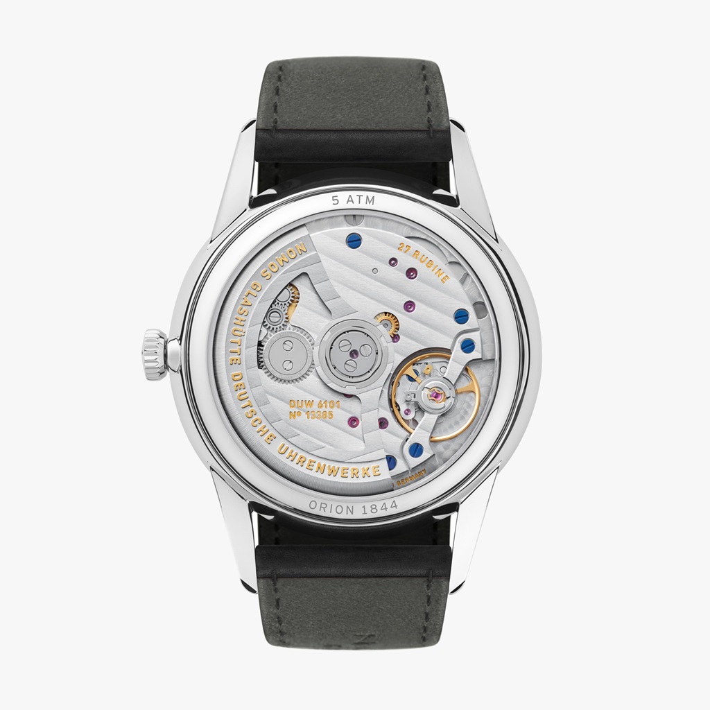 Rückansicht NOMOS ORION NEOMATIK 41 DATUM NEW BLACK Referenz 366