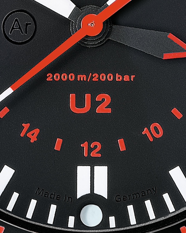 Sinn U2 mit Ar Technologie und Sichtfenster auf Trockenkapsel