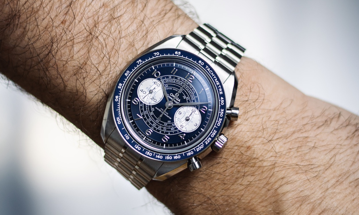 OMEGA Speedmaster Chronoscope am Handgelenk