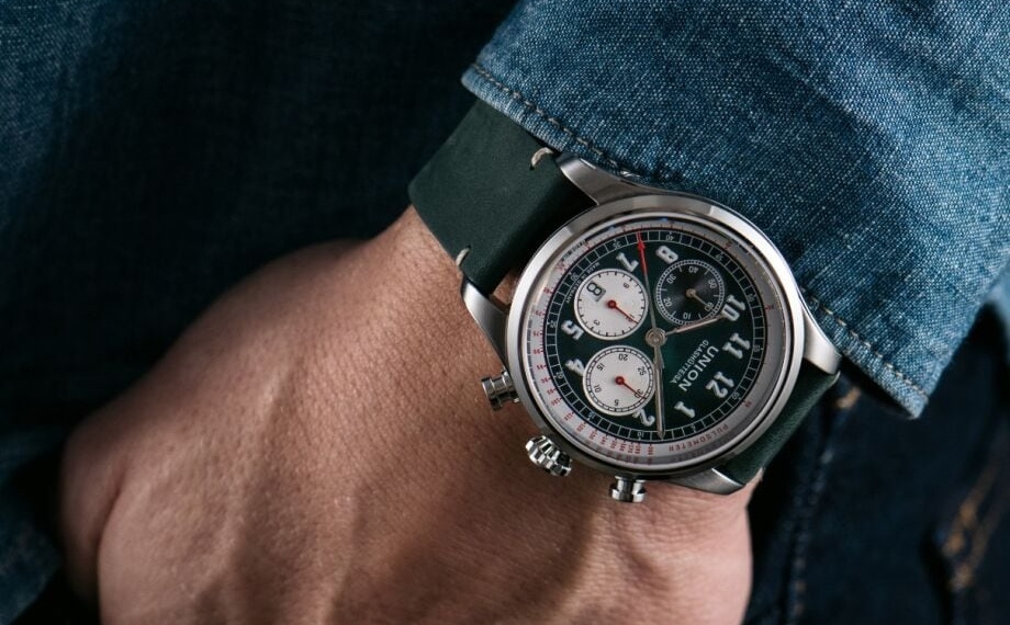 UNION Glashütte Belisar Chronograph mit grünem Zifferblatt