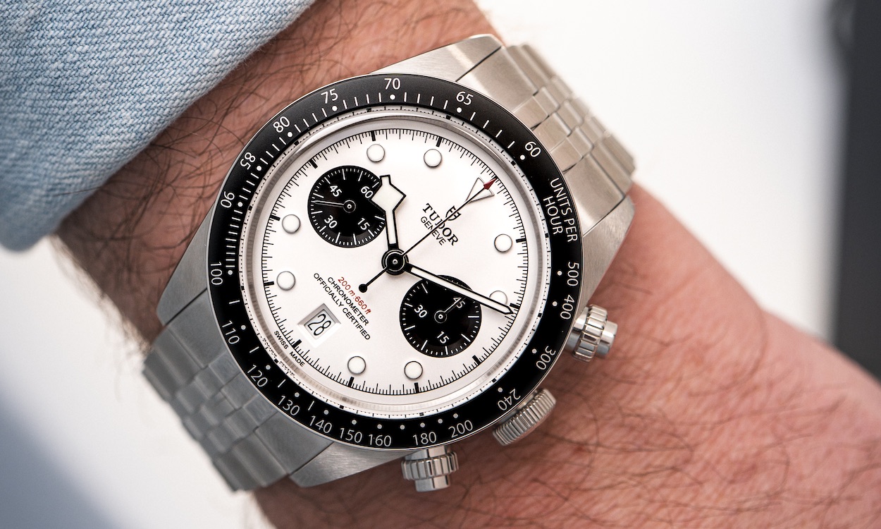 TUDOR Black Bay Chrono mit weißem Zifferblatt