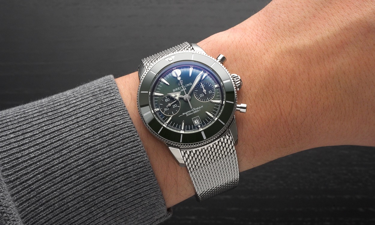 Breitling SuperOcean Heritage B01 Chrono am Handgelenk
