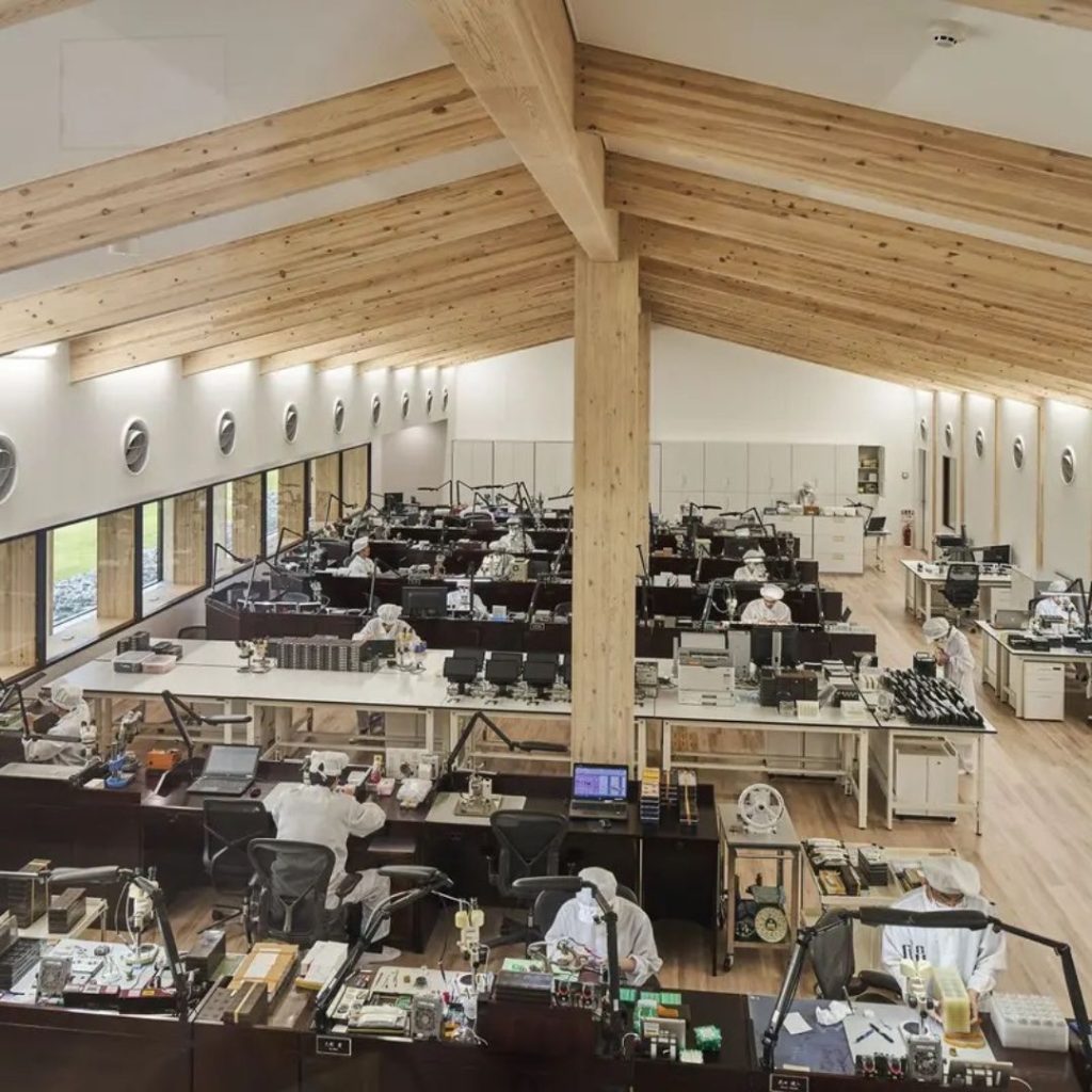 Blick in die Manufaktur in Shizukuishi Japan