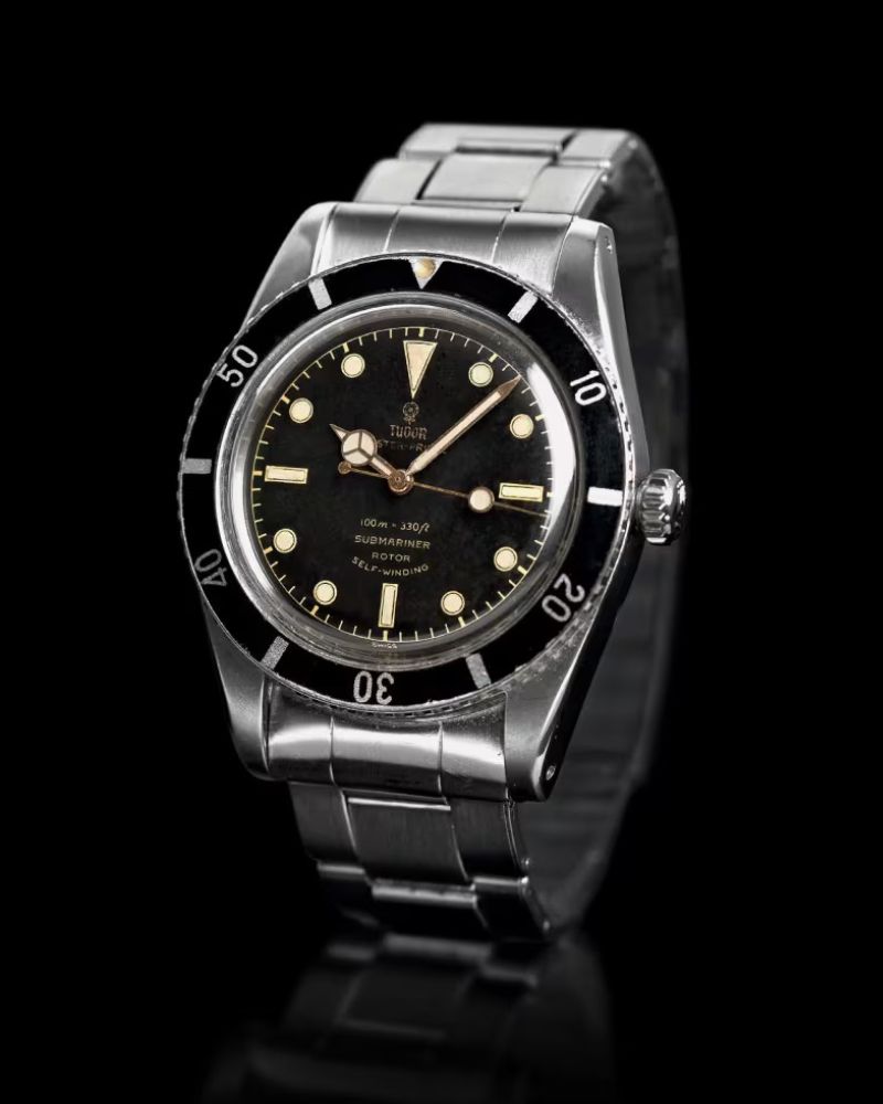 Seitlicher Blick auf die TUDOR Oyster Prince Submariner reference 7922.