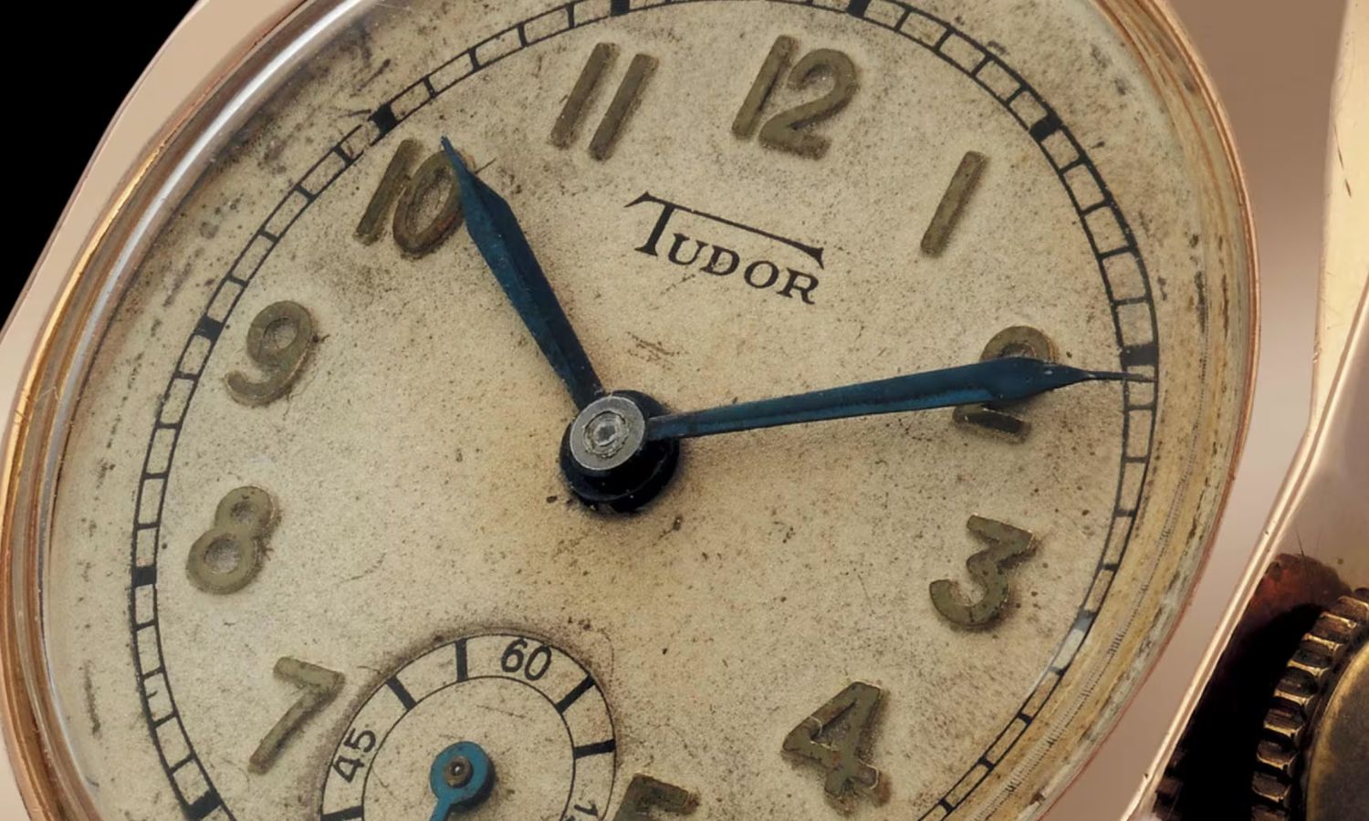 Blick auf das Zifferblatt der TUDOR Catanach's.